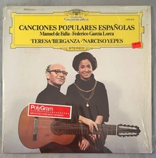 NARCISO YEPES/TERESA BERGANZA Canciones Populaire Espanolas DG 2530 875 NM