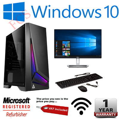Schneller Gaming PC Quad Core i5 Quad Core i7 16GB 1TB SSD, GTX1660 6GB Windows 10