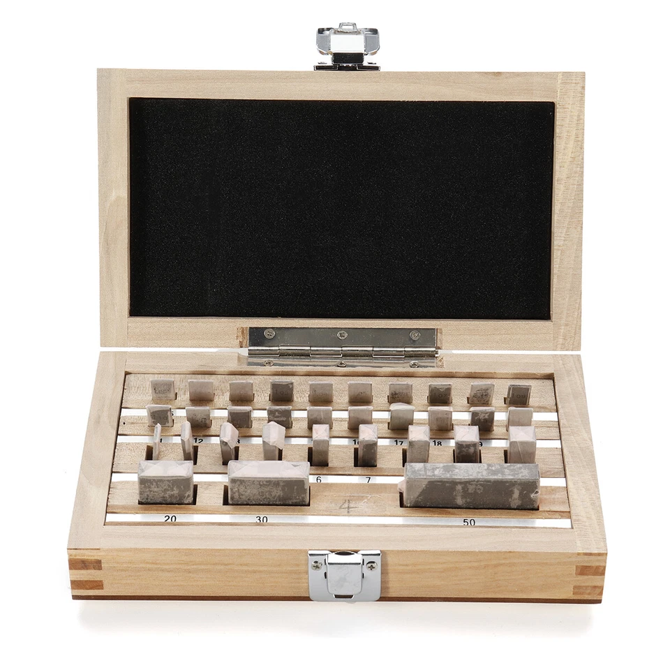 32x Bloque medidor métrico de acero torno grado 0 bloques de unión deslizante herramienta de medición 1,005-50 mm Foto 2 de 4