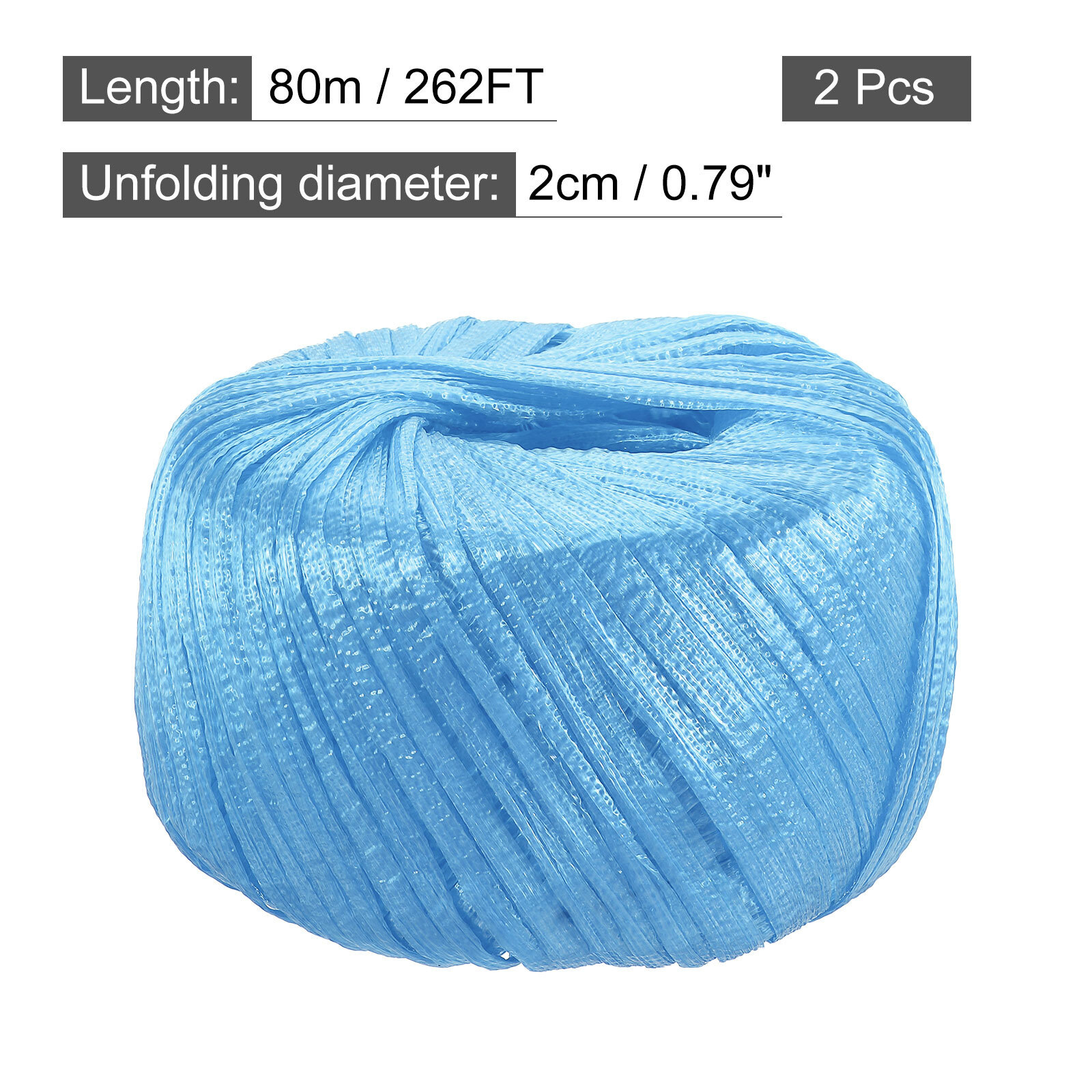 Polyester Nylon Plastic Rope Twine Household Bundled,80m Length,2 Pcs