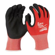 Milwaukee Cut Level 1 Cut Resistant Nitrile Dipped Gloves Red Medium
