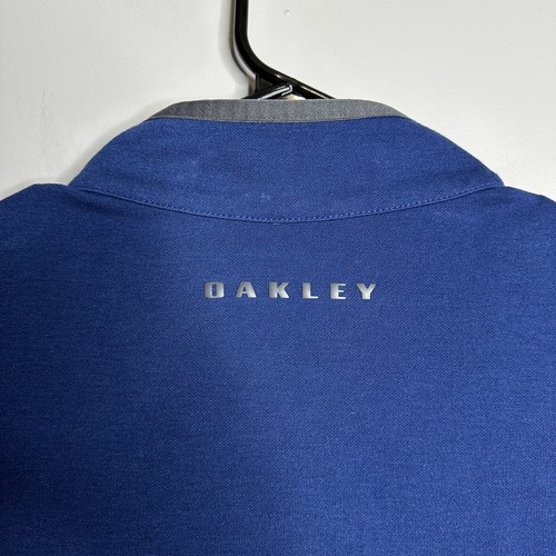 Men’s Oakley Size Medium Blue Full Zip Lightweight Golf Vest - Picture 5 of 5