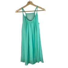 Boutique Mint Green Sleeveless Open Back Mini Dress S