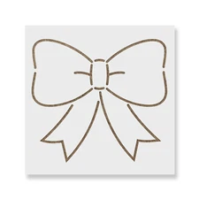 Bow Ribbon Stencil - Durable & Reusable Mylar Stencils