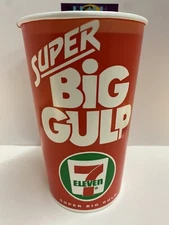 Vintage Super Big Gulp 7-11 Paper Wax Cup Seven Eleven Pop Soda Vintage NOS Prop