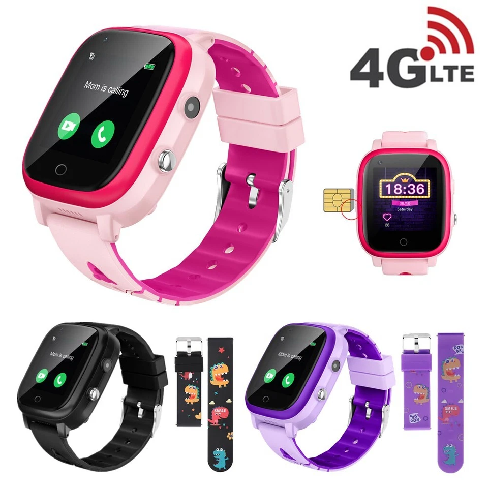 4G Kinder Smartwatch Uhr Telefon GPS WiFi SOS Videoanruf Sprachchat Geschenk