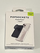 PopSockets PowerPack 5000mAh MagSafe Power Bank  Grip for iPhone - Black