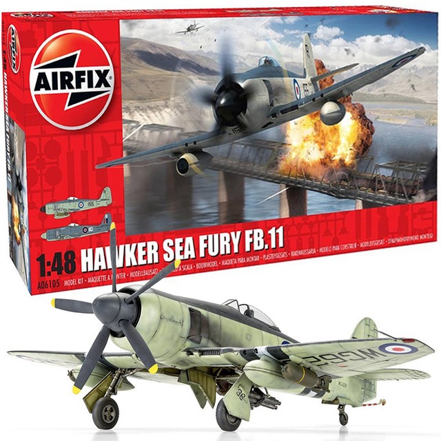 Airfix A06105 Hawker Sea Fury Fb.ii 1 48 Aircraft Model Kit eBay