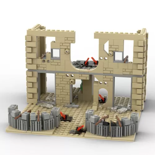 MOC Military Base Fortress Battle View Tower House Weapon Building Blocks Set - Picture 6 of 33