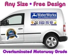 Pair Magnetic Signs Van Car Trailer New Full Colour Free Design Motorway Grade