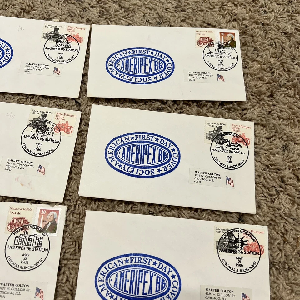 1986 INVESTOR LOT OF 11 CHICAGO AMERIPEX FDC US COVERS - Image 4 of 4