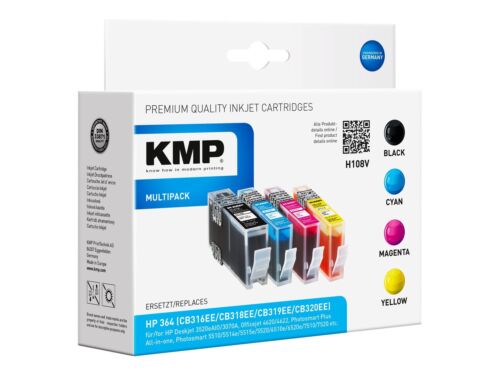 KMP H108V Inchiostro a base di pigmento Inchiostro colorato 4 pz 1712,8005 - Afbeelding 1 van 2