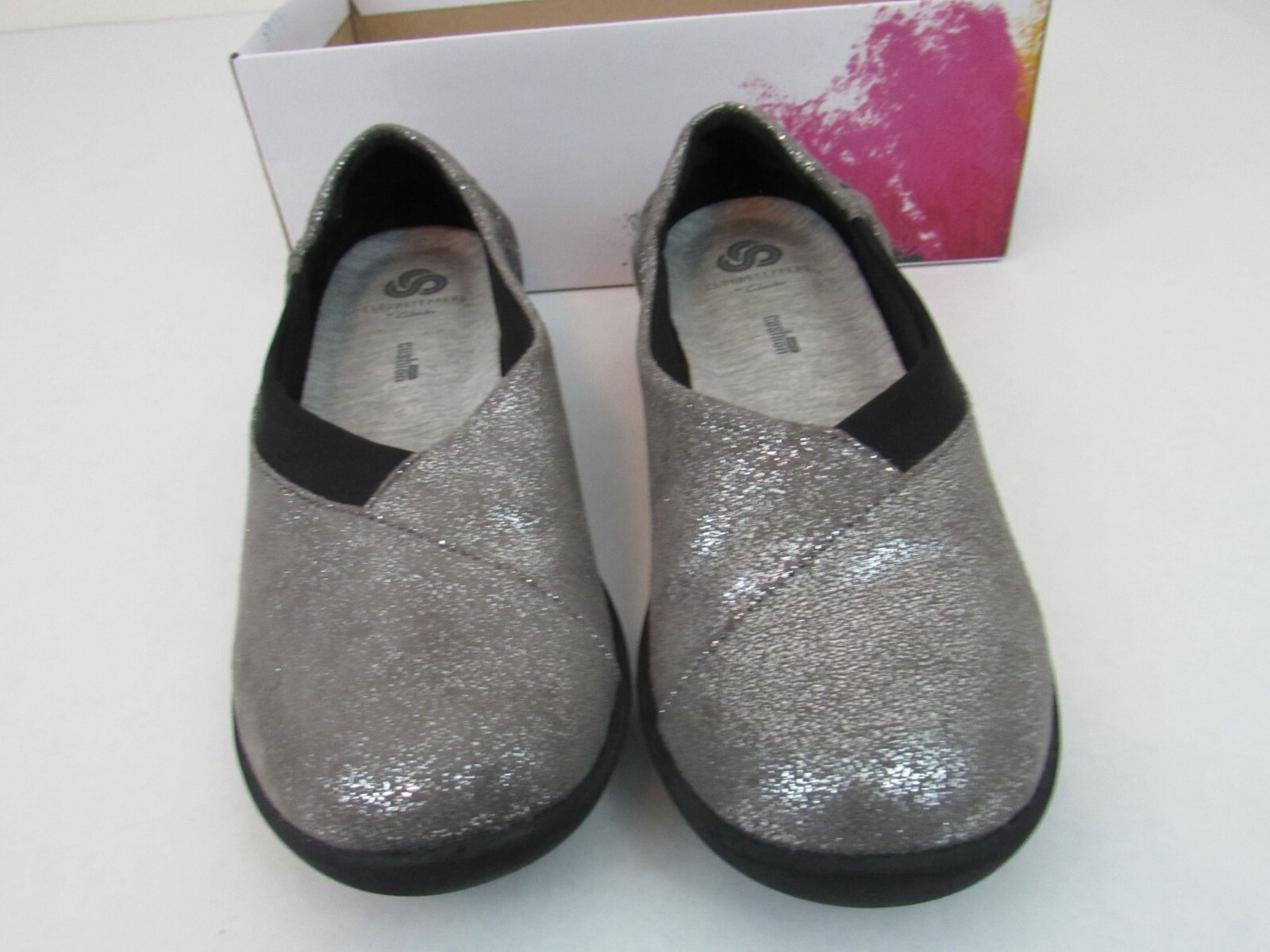 clarks cloudsteppers womens silver