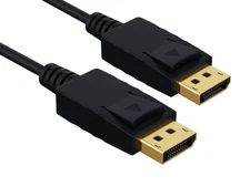 25ft Gold Plated Premium DisplayPort to DisplayPort Male to Male Cable with L...