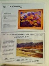 RICHARD GALUSHA   ART PIECE VTG ORIG  1997 ADVERTISEMENT