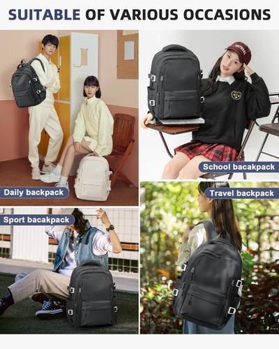 Lightweight Backpack for Women Large Laptop Travel Backpack Casual Daypack Ba... - Picture 7 of 7