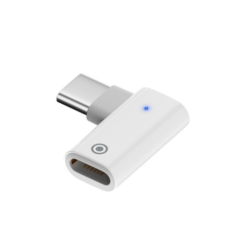 LED Indicator Type C/8Pin to 8Pin Female Adapter for Pencil Quick Charging - Photo 5 sur 12