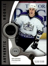 2005-06 SP Game Used George Parros Rookie 518/999 Los Angeles Kings #128