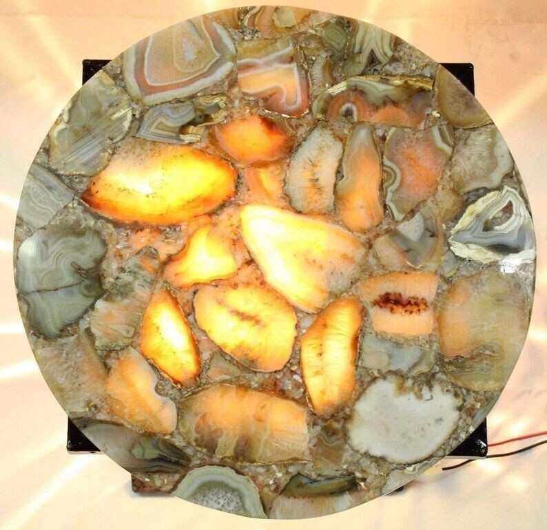 18x18 Agate Coffee Table for Patio Kitchen Hallway or Gift
