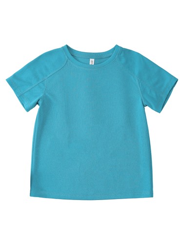 Kids Boys Top Golf Tee Soccer T-shirt Solid Color Blouse Tennis Sweatshirt Gym - Picture 36 of 63