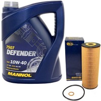 MotoröL Set 10W-40 5 Liter + ÖLfilter SH 414 P FüR Mercedes-Benz C-Klasse