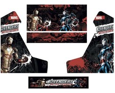 Stickers bartop Avengers Modèle 1Autocollant borne d'arcade