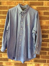 Ralph Lauren Long Sleeve Dress Shirt Blue Men  s 17-33