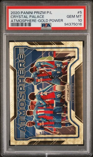 2020 PANINI PRIZM PREMIER LEAGUE ATMOSPHERE GOLD POWER CRYSTAL PALACE 1/5 PSA 10