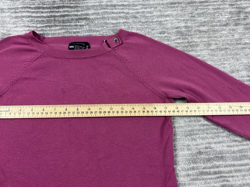 Requirements Top Womens Petite Large Pink 3/4 Sleeve Cropped Knit Acrylic Blend - Picture 5 of 13