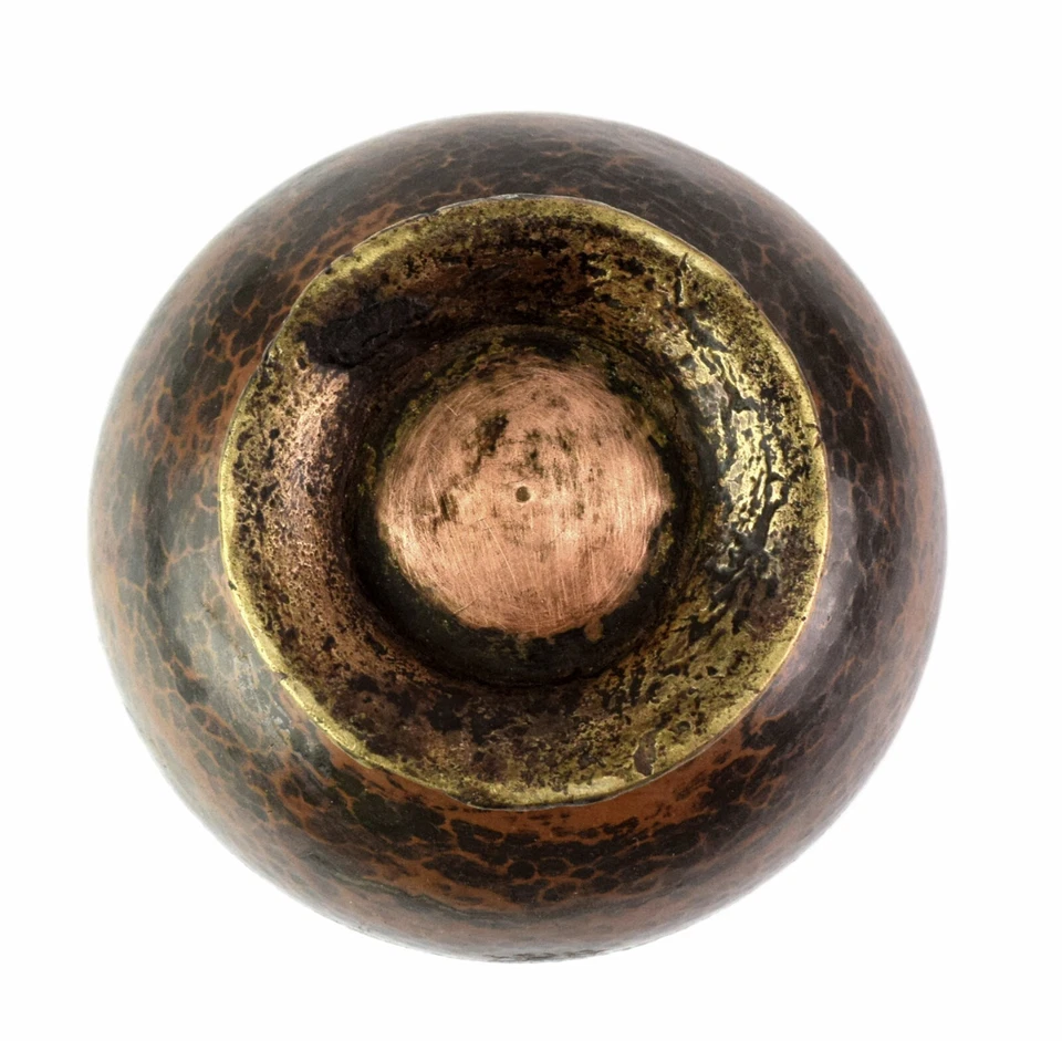 Indien Kitchen Ustensiles de Collection Cuivre Bol Old Plat Portion Bol. - Photo 4/4