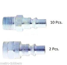 Milton Industries  1/4" NPT 12 Pc A-Style Kit [10] 777 + [2] 778 Mix and Match