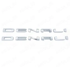 NEW 2pc Door DENALI Emblem Badge Letter Sierra 1500 2500 3500 hd Yukon xL Canyon