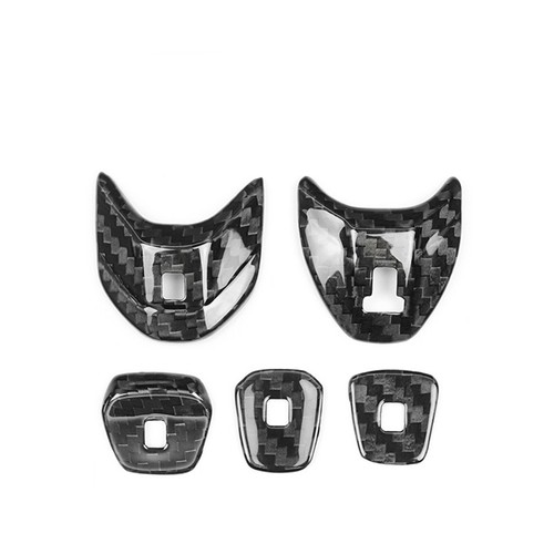 Center Gear Shift Button Trims For Chevrolet Corvette C8 2020-24 Carbon Fiber ch - Picture 2 of 5