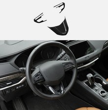 For Cadillac CT5 2020-25 ABS Carbon Fiber Steering Wheel Button Frame Cover Trim