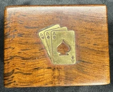 Wooden Card Storage Box / Playing Card Storage / Unique gift