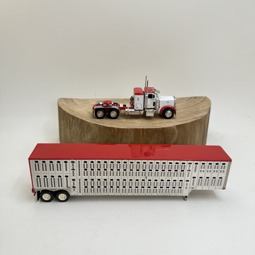 DCP 1:64 Peterbilt Wilson Livestock Trailer Koppes Truck Line Semi & Trailer - Picture 3 of 14