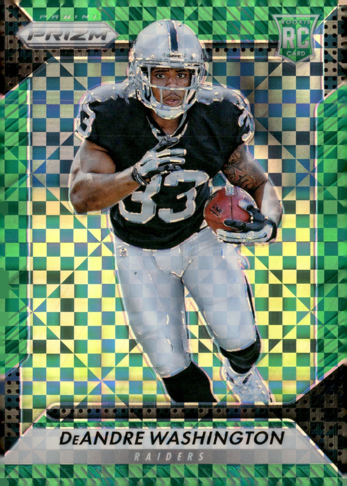 2016 Panini DeAndre Washington Green Power Prizm /49
