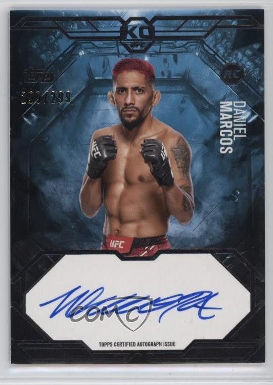 2025 Topps UFC Knockout 299/299 Daniel Marcos #KA-DM Rookie Auto RC 1j9t