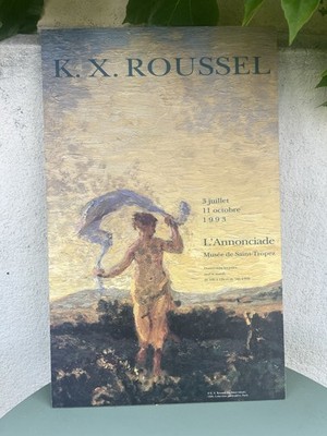 Plakat K.X. Russel Exhibition 1993 L Annonciade Musée de Saint Tropez  AluDibond