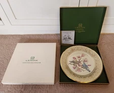 NIB Vintage LENOX BOEHM Bird Plate 1972 MOUNTAIN BLUEBIRDS - Orig'l Boxes - MINT