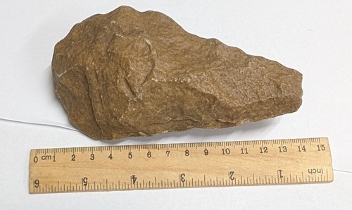 Paleolithic ACHEULEAN 300,000 Year Old HOMO ERECTUS Man Stone HAND AXE (#F7205)