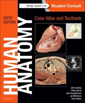 HUMAN ANATOMY COLOR ATLAS & TEXTBOOK by John A. Professor of Anatomy, Stanford