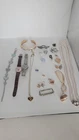 Vintage Costume Jewelry Lot Necklaces Bracelets Watches Charms Pearls Mixed Wear