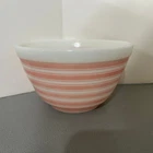 Vintage PYREX Pink Stripe From Rainbow #401  1 1/2 PT.  Nesting Bowl Ovenware