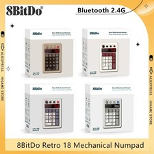 8BitDo Retro 18 Mechanical Numpad   Bluetooth 2.4G Wireless USB Wired, 18 Keys