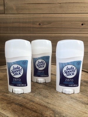 (3) Lady Speed Stick ZERO Deodorant SIMPLY CLEAN 1.4oz Each - Exp 8/26 ...
