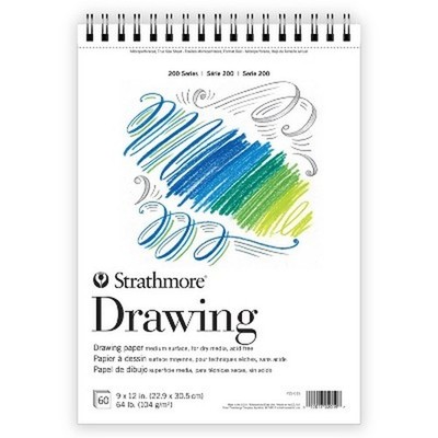 Strathmore 9''x12'' Drawing Pad 60 Sheets, Matte Finish, 64 lb