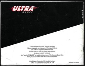 [SOLO MANUAL] Mission: Impossible (Nintendo NES, 1990) Completo Limpio