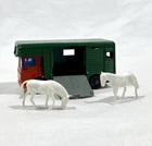 Vintage 1969 Lesney Matchbox Series 17 Horse Box Truck England With Horses