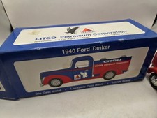 Citgo Petroleum 1940 Ford Tanker Die-Cast Lockable Coin Bank 1:25 Scale NIB LE